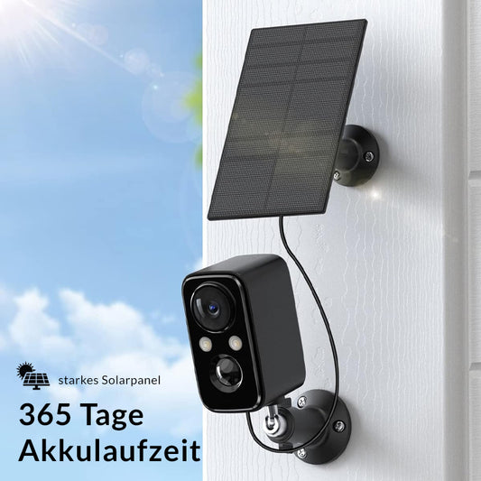 Akku Sicherheitskamera + Solar für Innen/ Außen